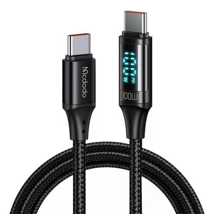 McDodo Cable Type-C to Type-C Black Color 100W CA-110 1100 1.2M