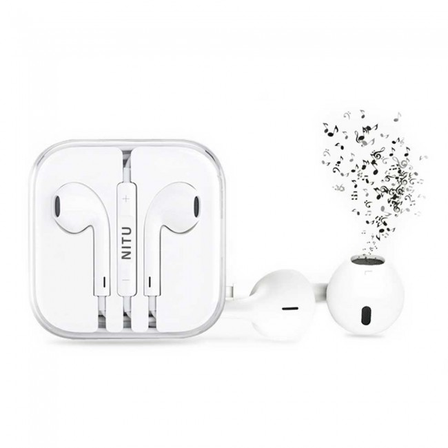 Nitu NT-H7 Hi-Fi Wired In-Ear Earphones with Deep Bass and Microphone