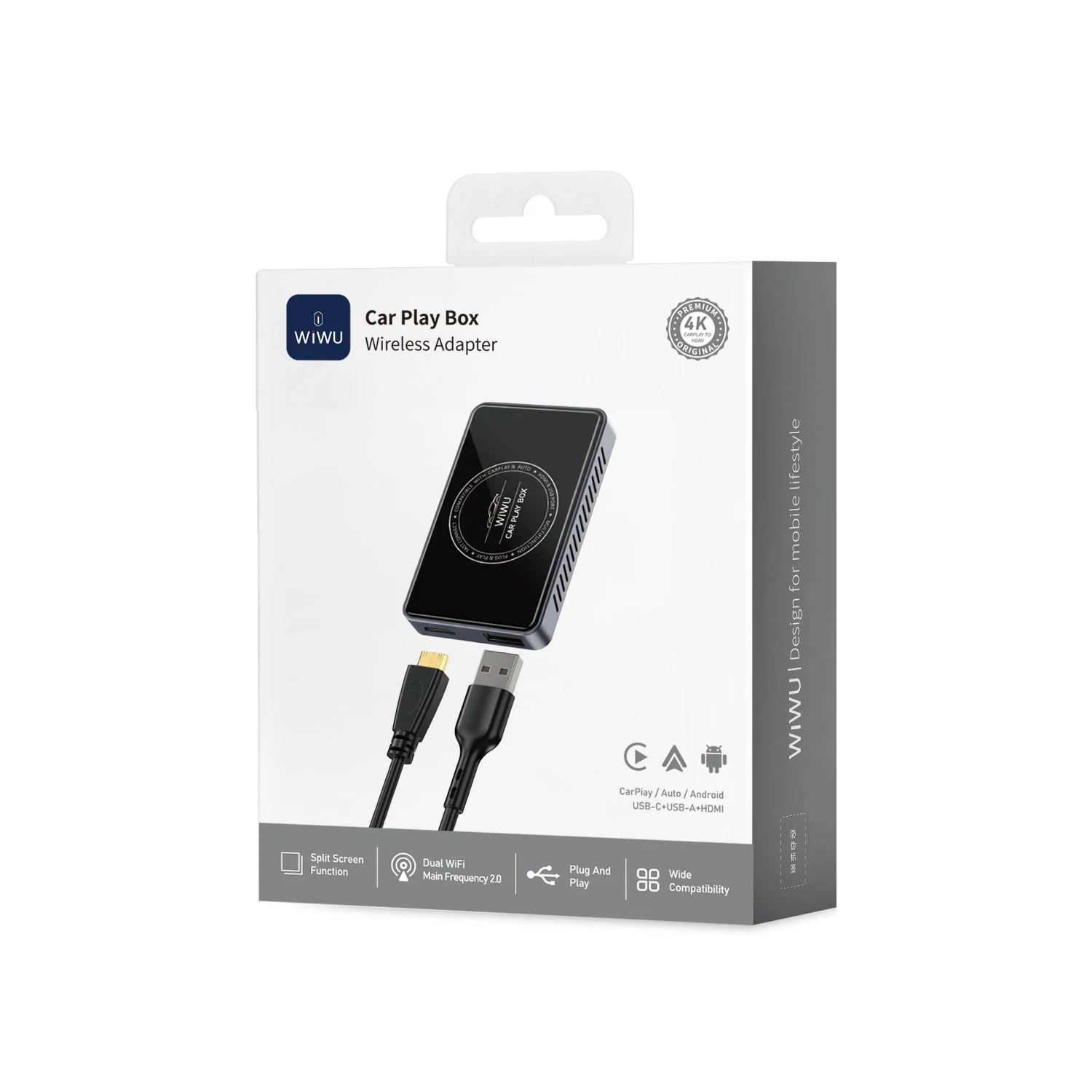 ئەداپتەری وایەرلێسی WiWU CarPlay Box – Wi-CP004