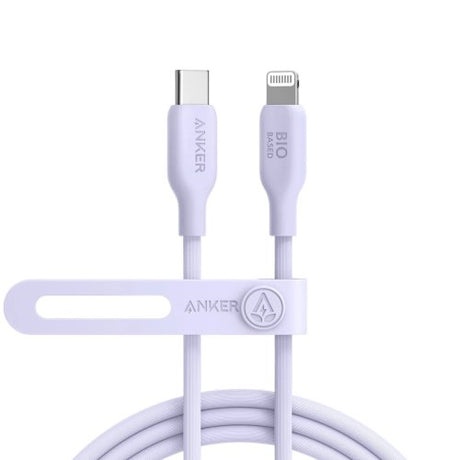 Anker 542 USB-C to Lightning Cable 3ft Bio-Based (Model A80B1HV1) – Purple