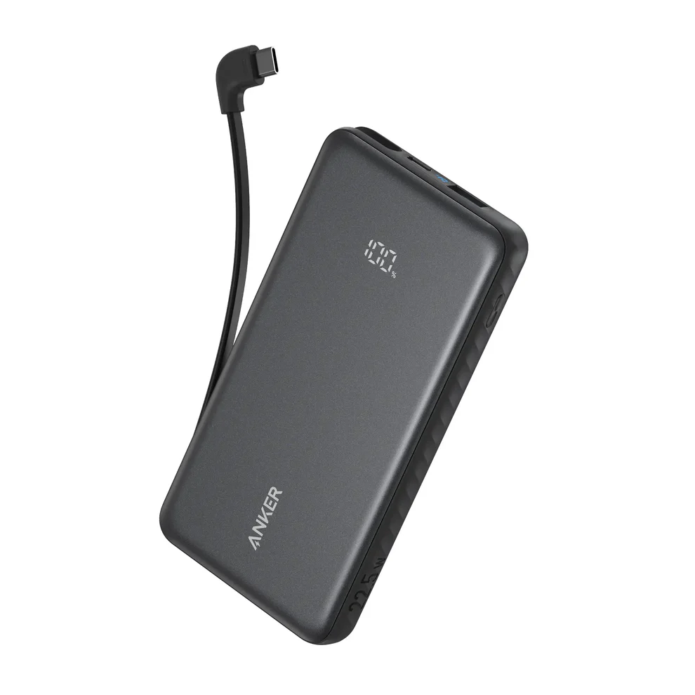 Anker Zolo Power Bank 20000mAh – 22.5W Fast Charging (Black, Type-C Cable Included)
