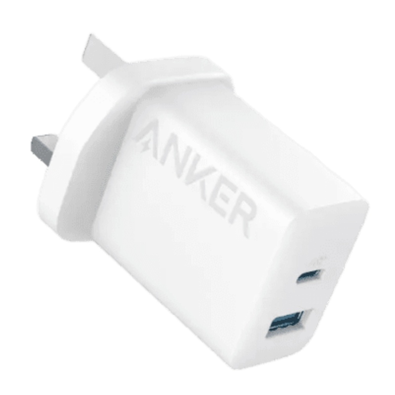Anker USB C Plug, iPhone Charger, 20W Dual Port USB Fast Wall Charger