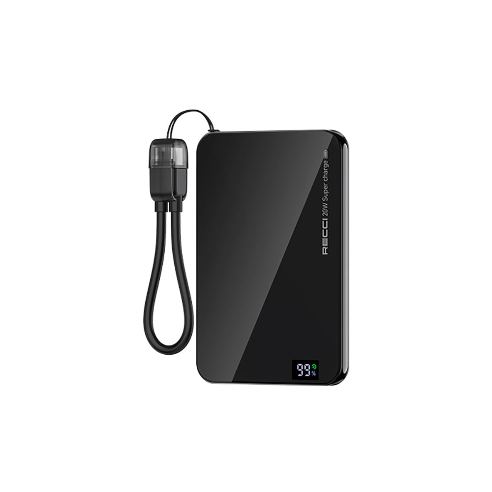 Recci RPB-W41 Power Bank 5000mAh PD 20W - Black