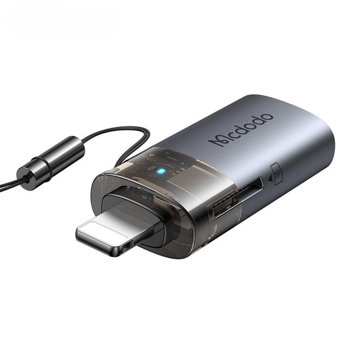 Mcdodo 2 in 1 USB-A To Lighting transfer OT-785 (7850)adapter TF card reader