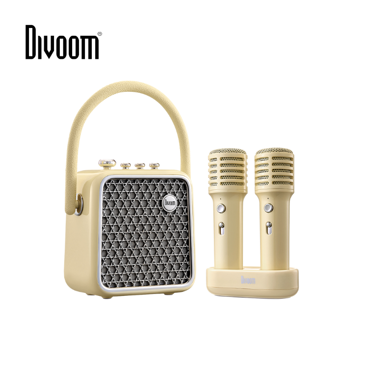 Divoom SongBird-SE Portable Bluetooth Karaoke Speaker (Yellow)