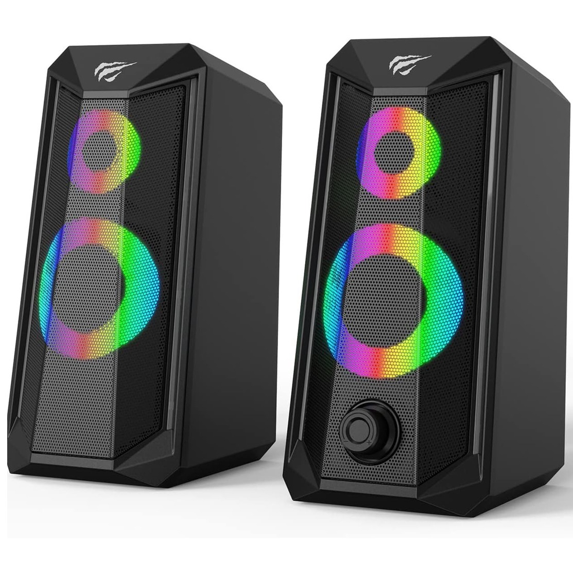 سپیكەری Havit SK202 بە ڕووناكی RGB (ڕەش)