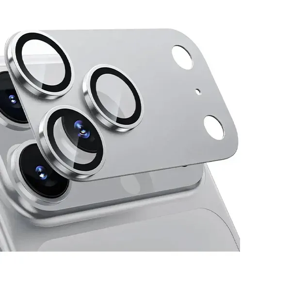 Kuzoom Invisible Full Coverage Camera Lens for iPhone 17 Pro Max - Silver