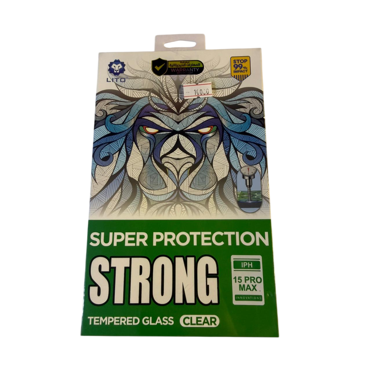 LITO Clear Strong Glass Super Screen Protector (iPhone 15 promax)