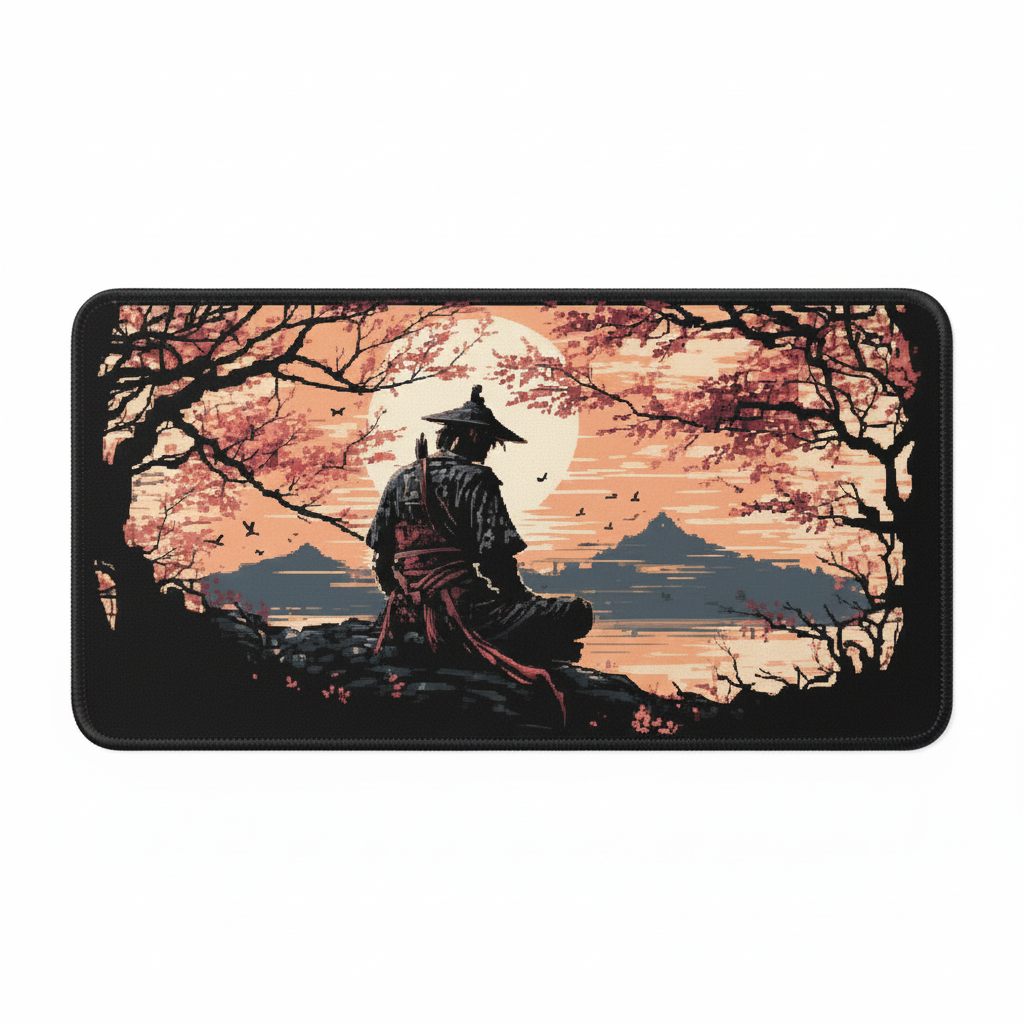 سامورای ژێر دارە ساکورا ماوس پاد - 40x90cm