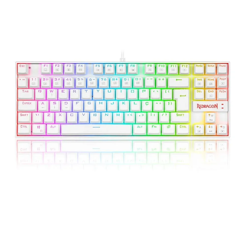 Redragon White Kumara K552-RGB Mechanical Gaming Keyboard