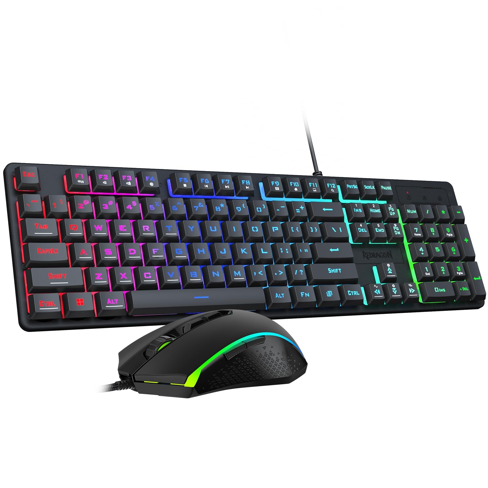 Redragon S107 BA RGB Gaming Keyboard & Mouse Combo