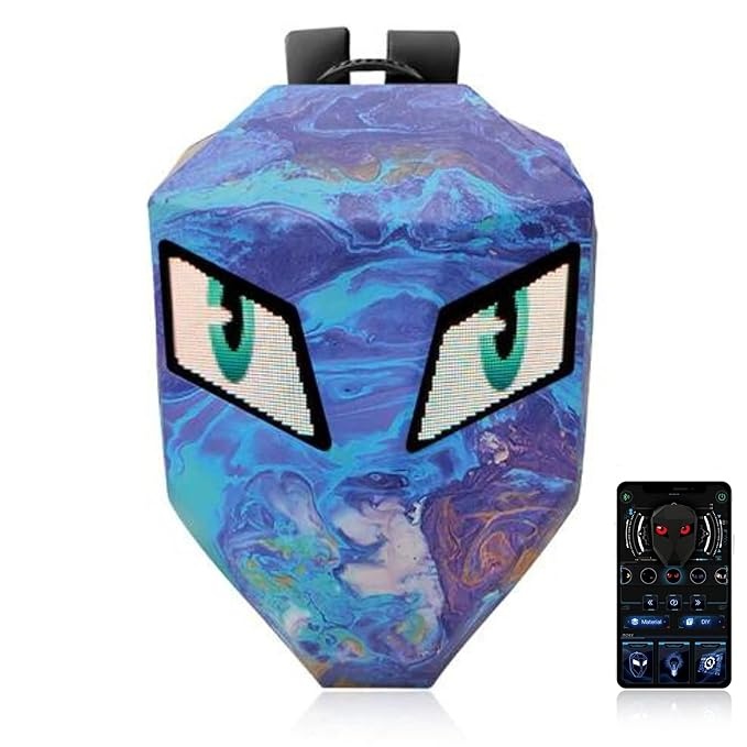 REDHORNS LED Eyes Biker Backpack for Motorcycle Riding