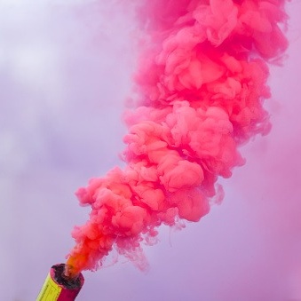 Smoke Pink With Fire - 1 Piece