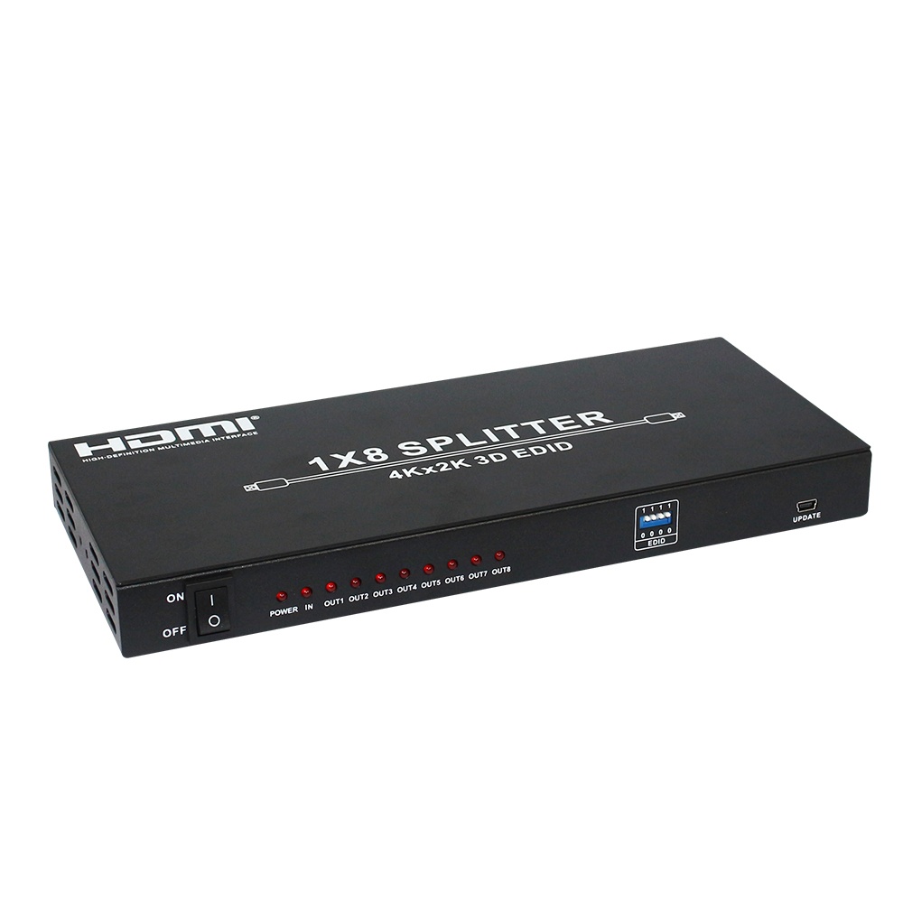 پارچەکەر HDMI 4K – 1 بۆ 8 دەرچوون
