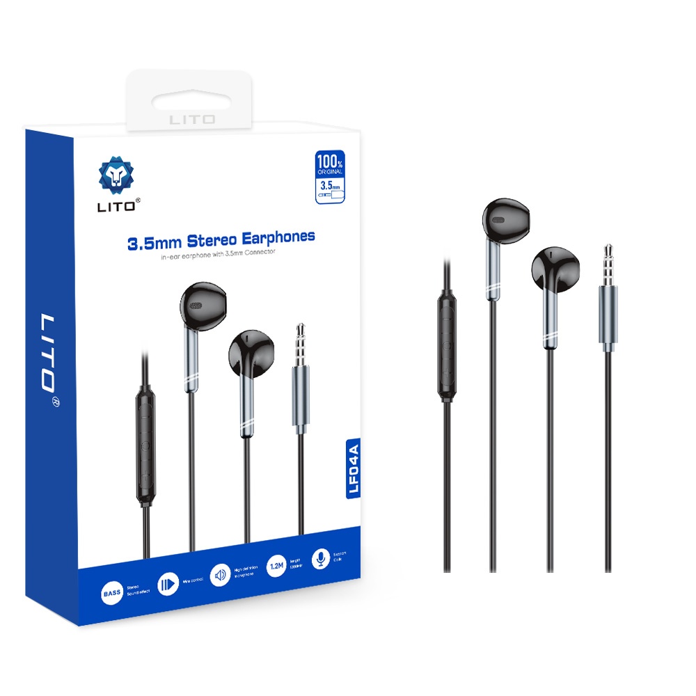 LITO LF04A In-Ear Wired Earphones (AUX - Connector)