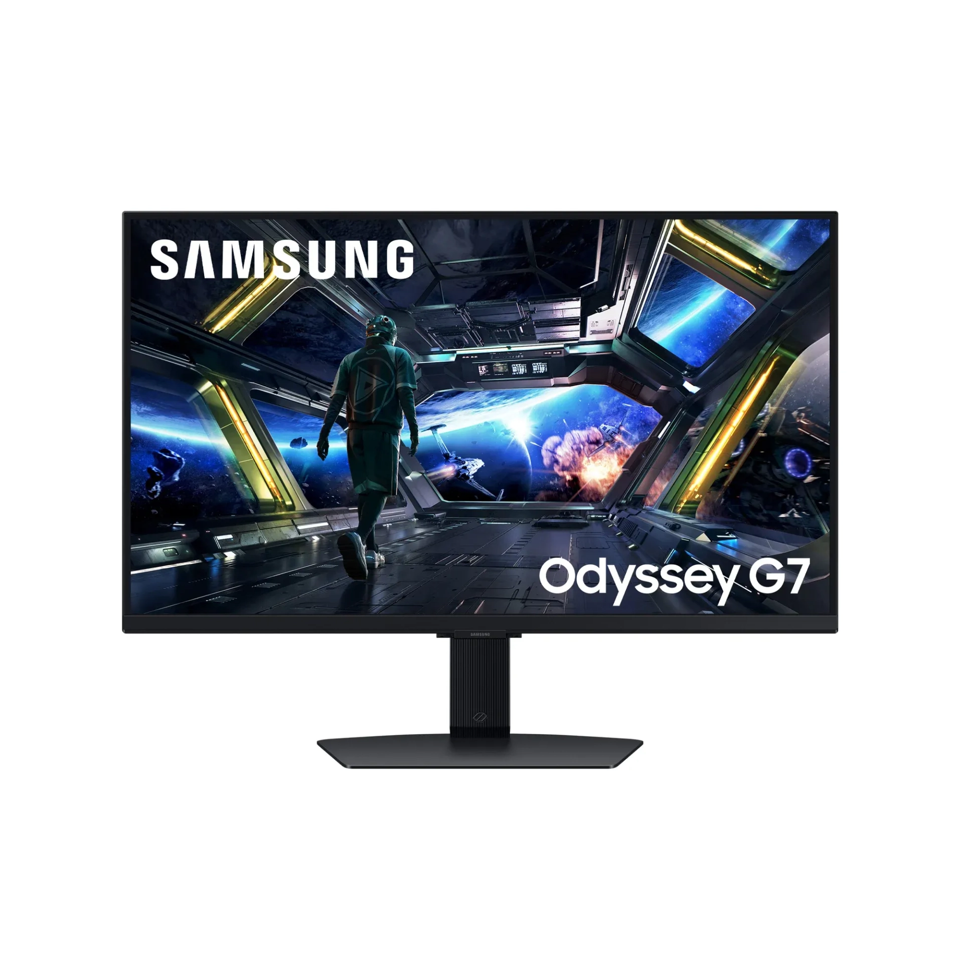 مۆنیتەری یاری Samsung Odyssey G7 27 ئینج - کوالێتی 4K UHD، لەرەلەری 144 هێرتز، خێرایی 1 میلی چرکە
