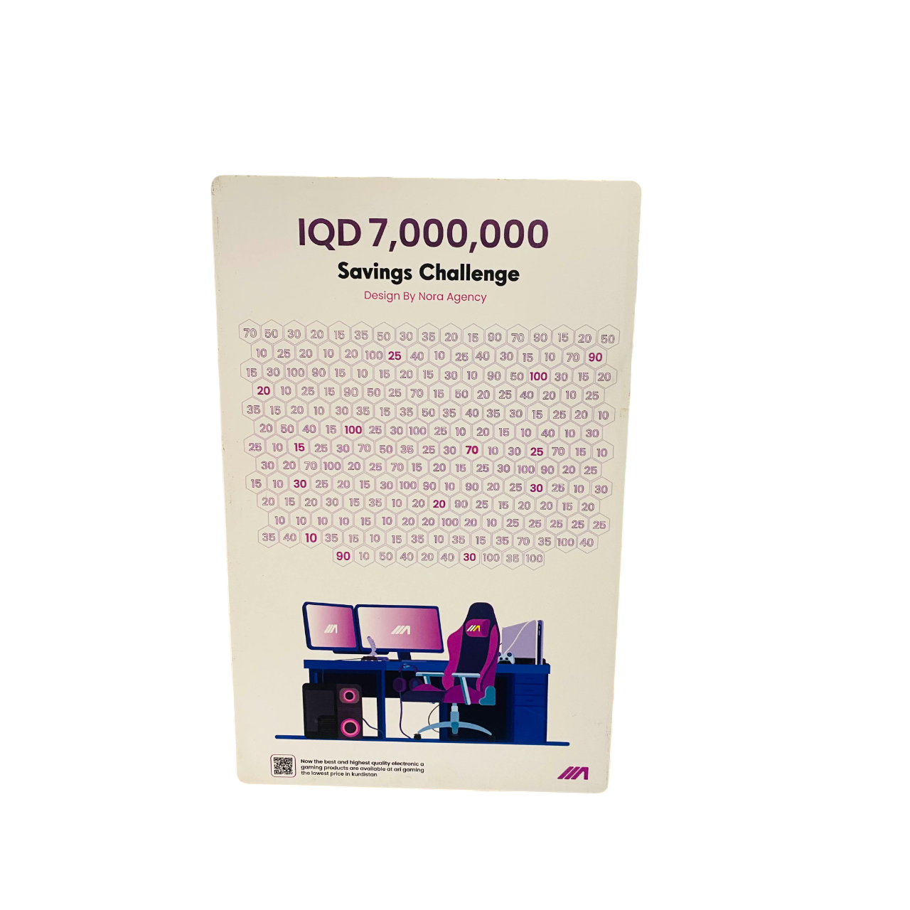 AG پارە پاشەکەوت بکە 7,000,000