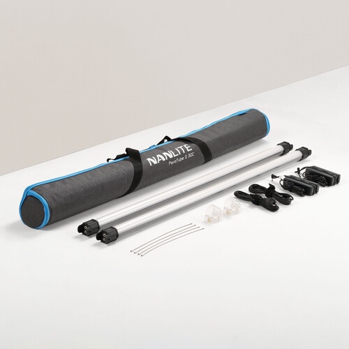 أنبوب إضاءة LED Nanlite PavoTube II 30C RGB (مجموعة إضاءة بطول 4 أقدام، مكونة من مصباحين)