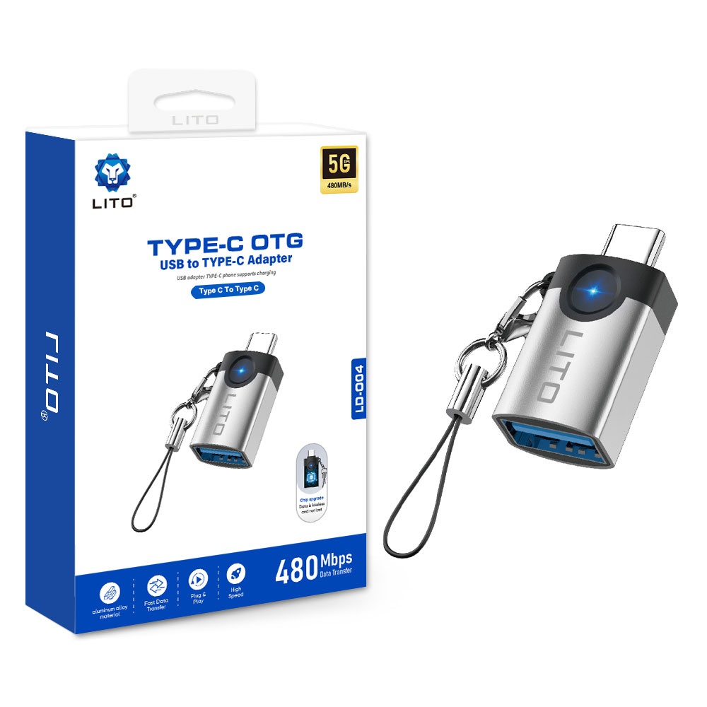 LITO LD004 High-Speed USB to Type-C OTG Adapter