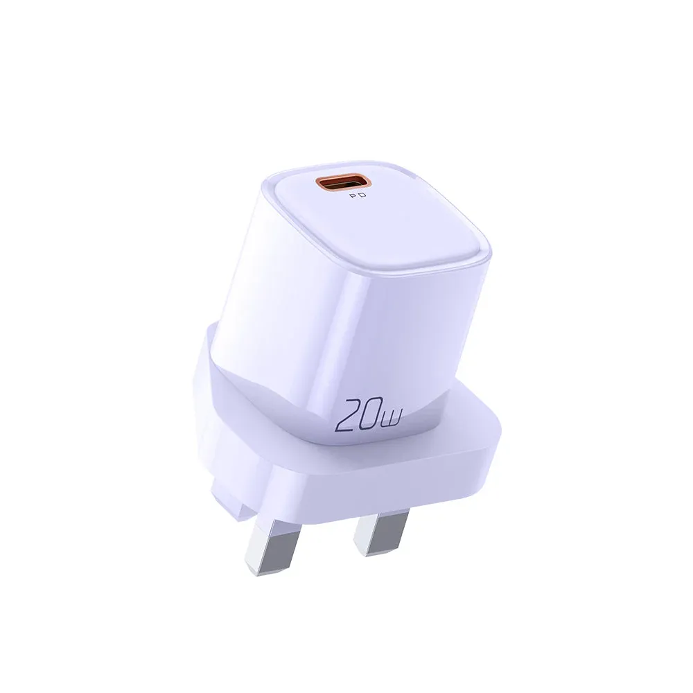شاحن ماكدودو CH-401 السريع بقوة 20 واط بمنفذ USB-C بتقنية الشحن السريع PD - منفذ واحد، بنفسجي