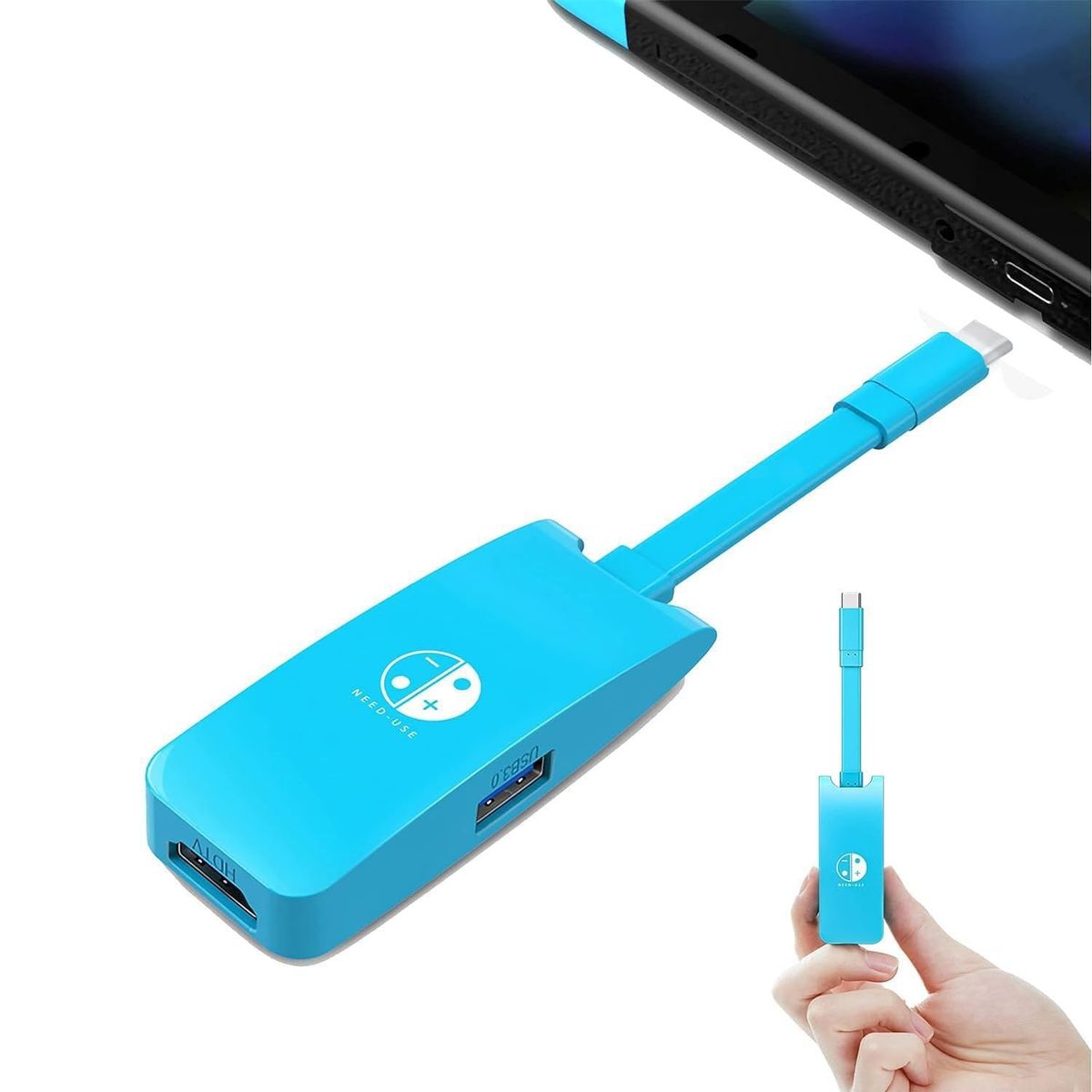 Portable USB-C to HDMI Adapter for Nintendo Switch