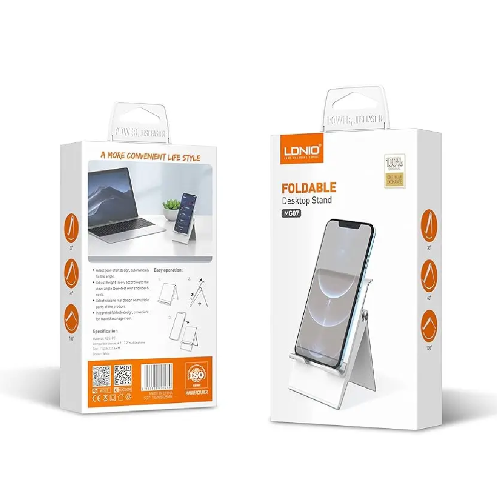 LDNIO MG07 Foldable Desktop Stand for Phones & Tablets