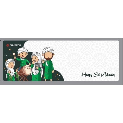 Fantech Happy Eid Mubarak White MP64 XL