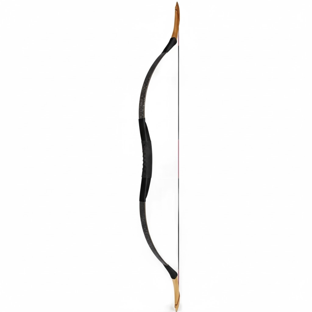 Dragon Pattern Traditional Archery Longbow – 35 lb Draw Weight