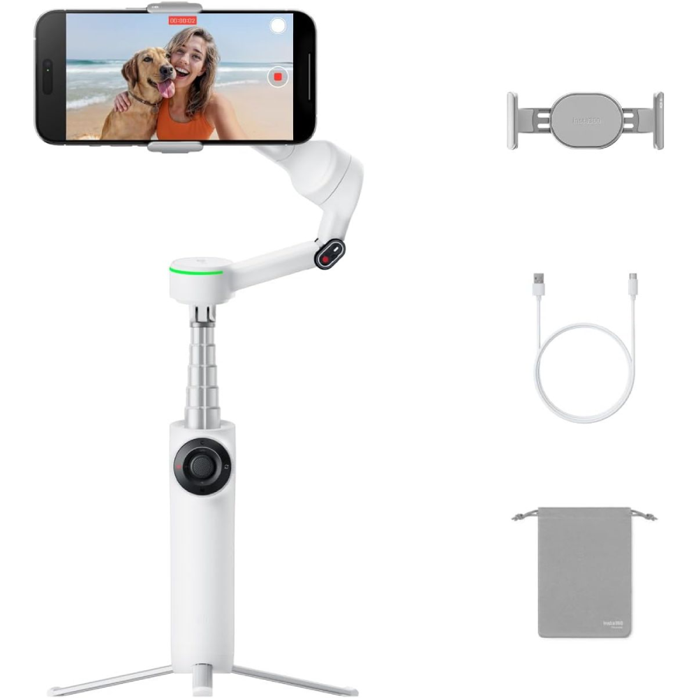 INSTA360 Flow 2 Pro – AI-Powered Camera Tracking & Stabilizer Gimbal