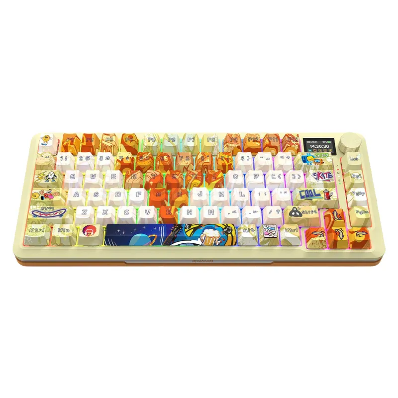 لوحة مفاتيح الألعاب الميكانيكية اللاسلكية Redragon K708GF RGB Pro Art Fleckact