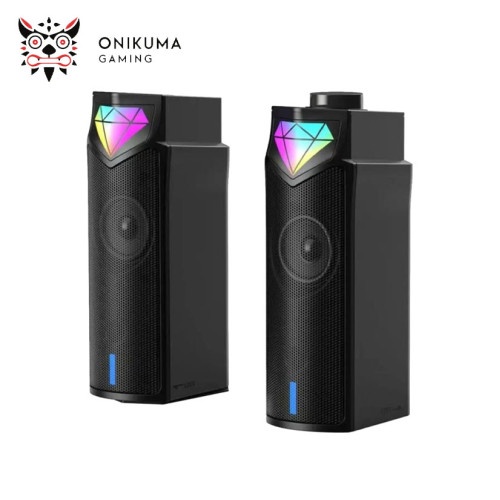 Onikuma L1 Wired & Bluetooth Gaming Soundbar with RGB Lighting