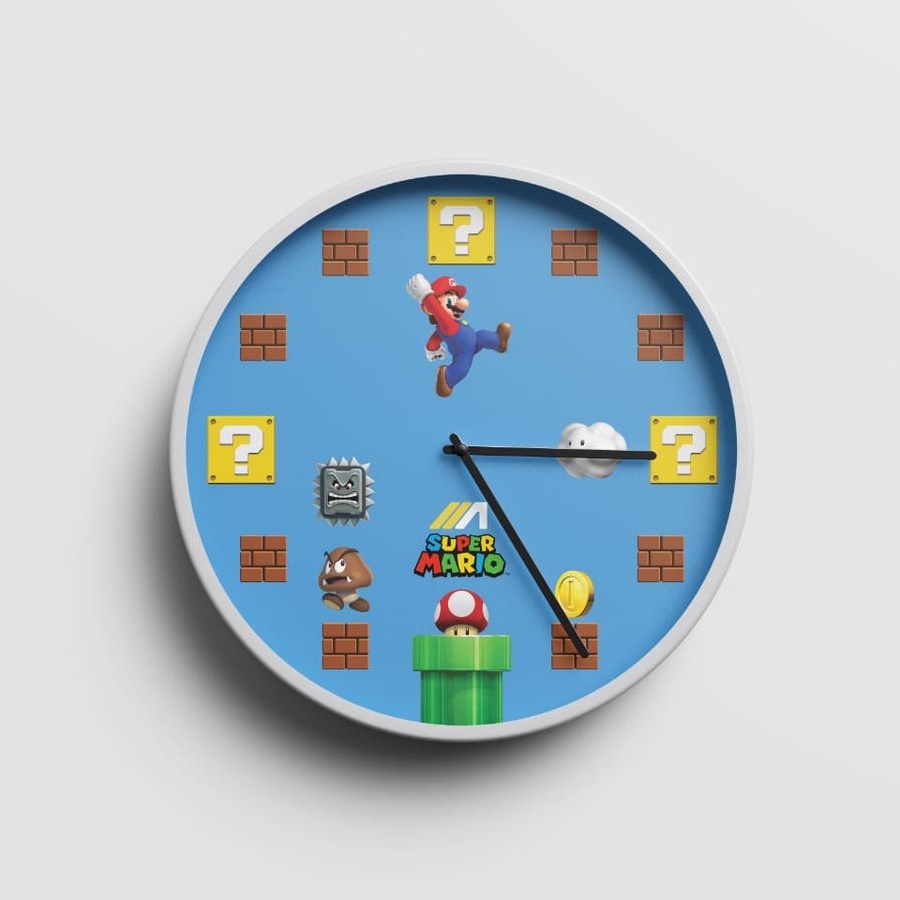 Gaming Wall Clock Super Mario