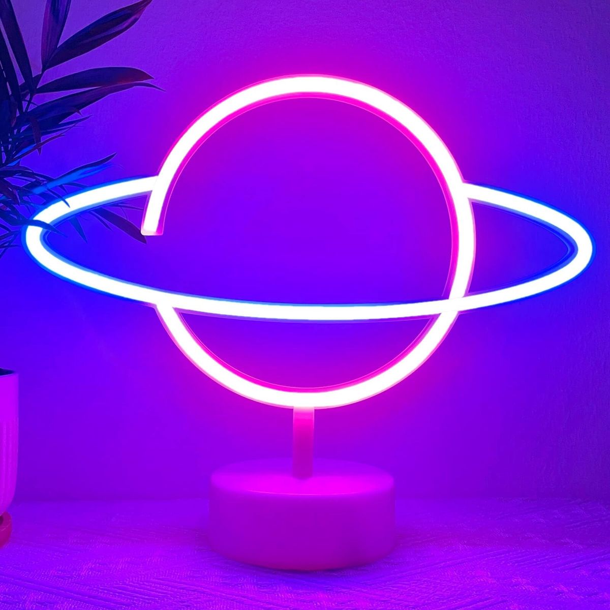 LED MODELING LAMP PLANET BLUE&PINK