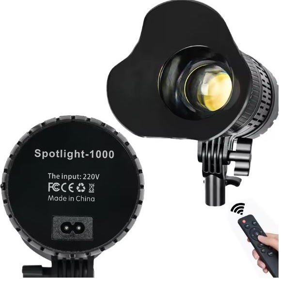 چراغ سپۆت فوتۆگرافی LED YM‑90 – ڕووناكی بەرز بۆ ستودیۆ و ڤیدیۆ