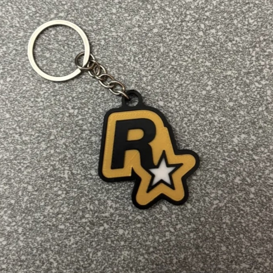 Rock Star Keychain