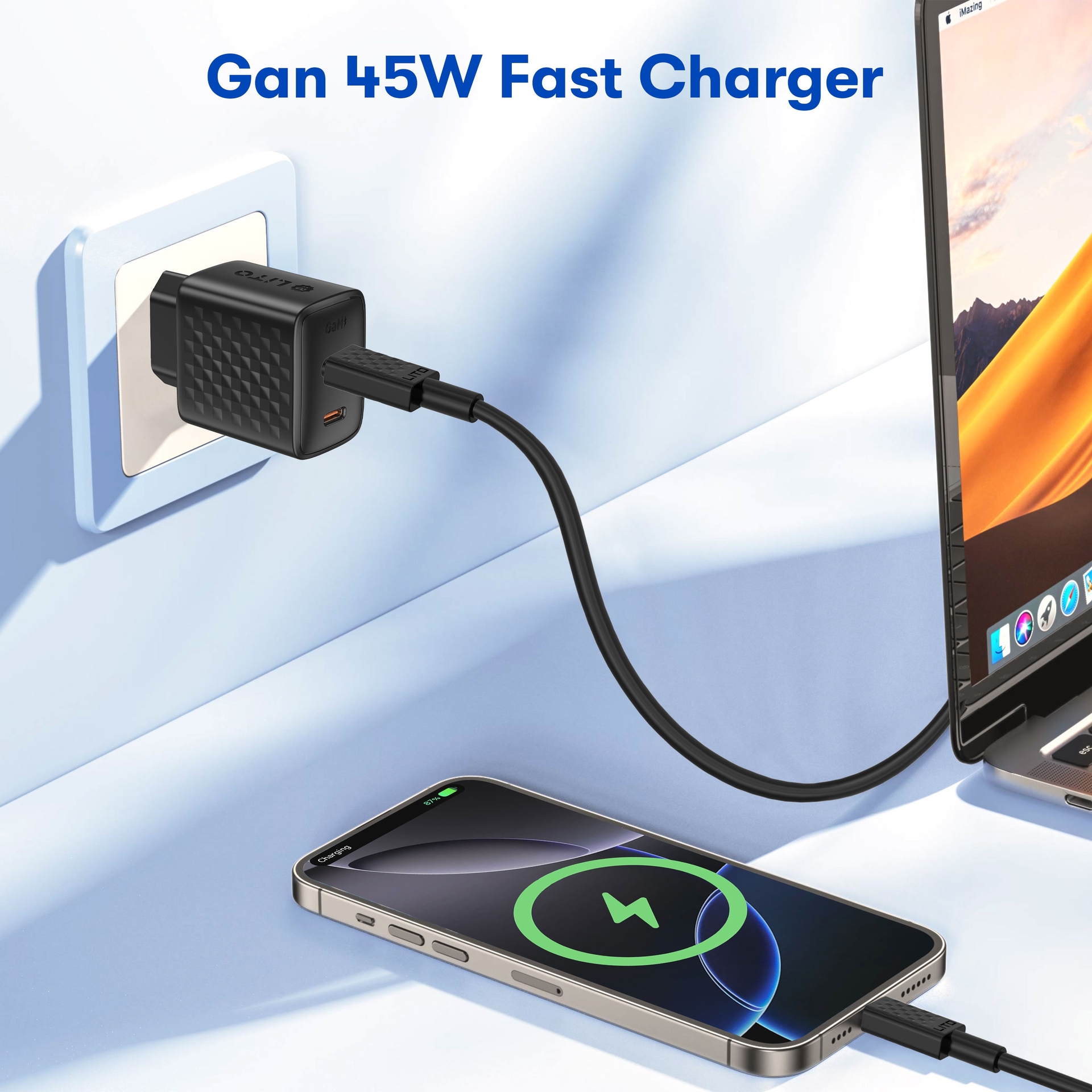 LITO LC22T 45W Fast Charger (C to C)