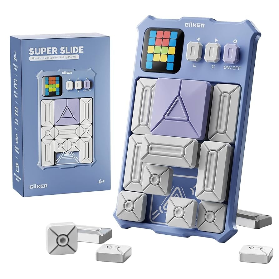 Giiker Super Slide Handheld Console Puzzle  - Blue
