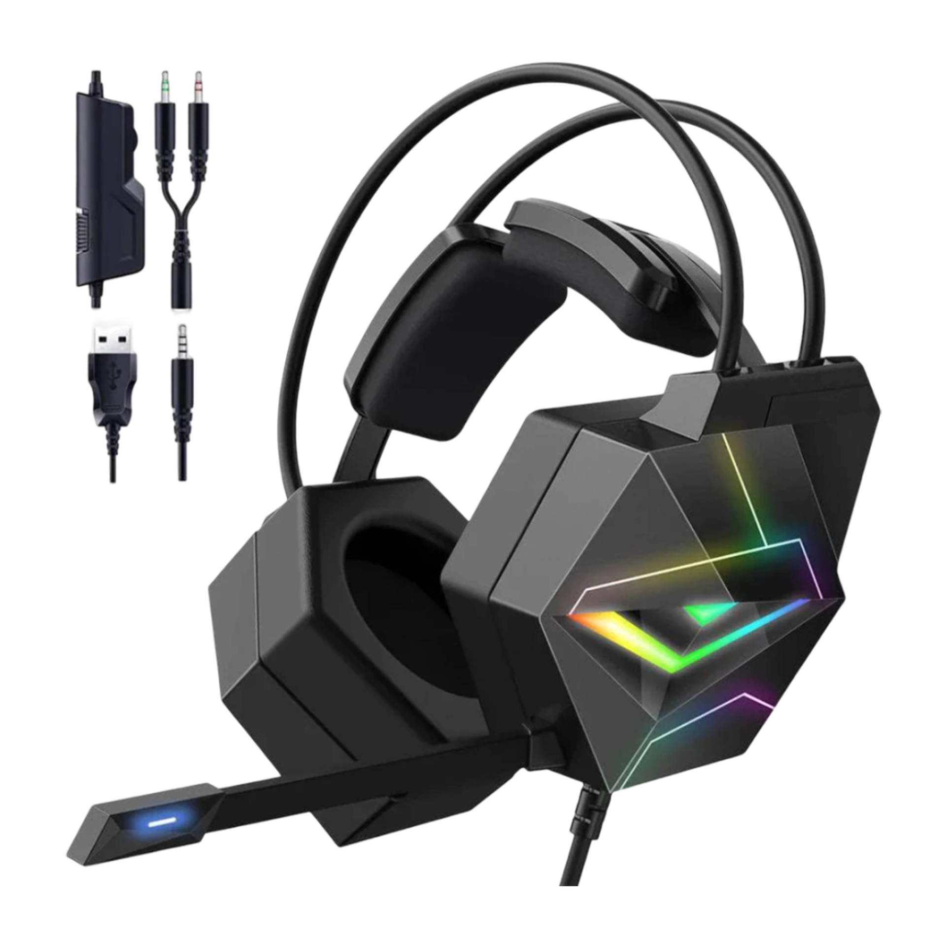 ONIKUMA X20 RGB 7.1 Gaming Headset (USB) – Black