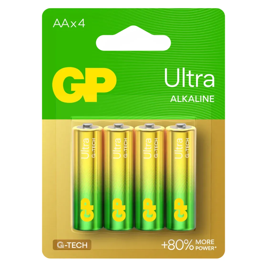 بطاريات GP Ultra Alkaline AA LR6 – 4 قطع