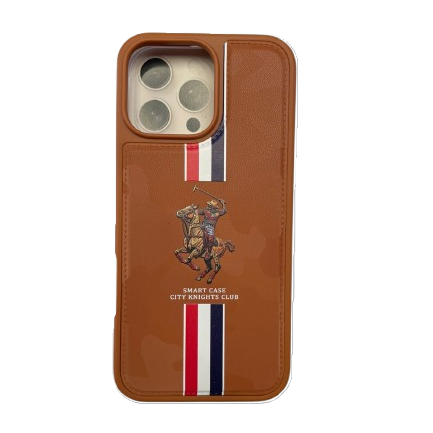 Phone 16 Pro Max Case | City Knights Club (Brown)