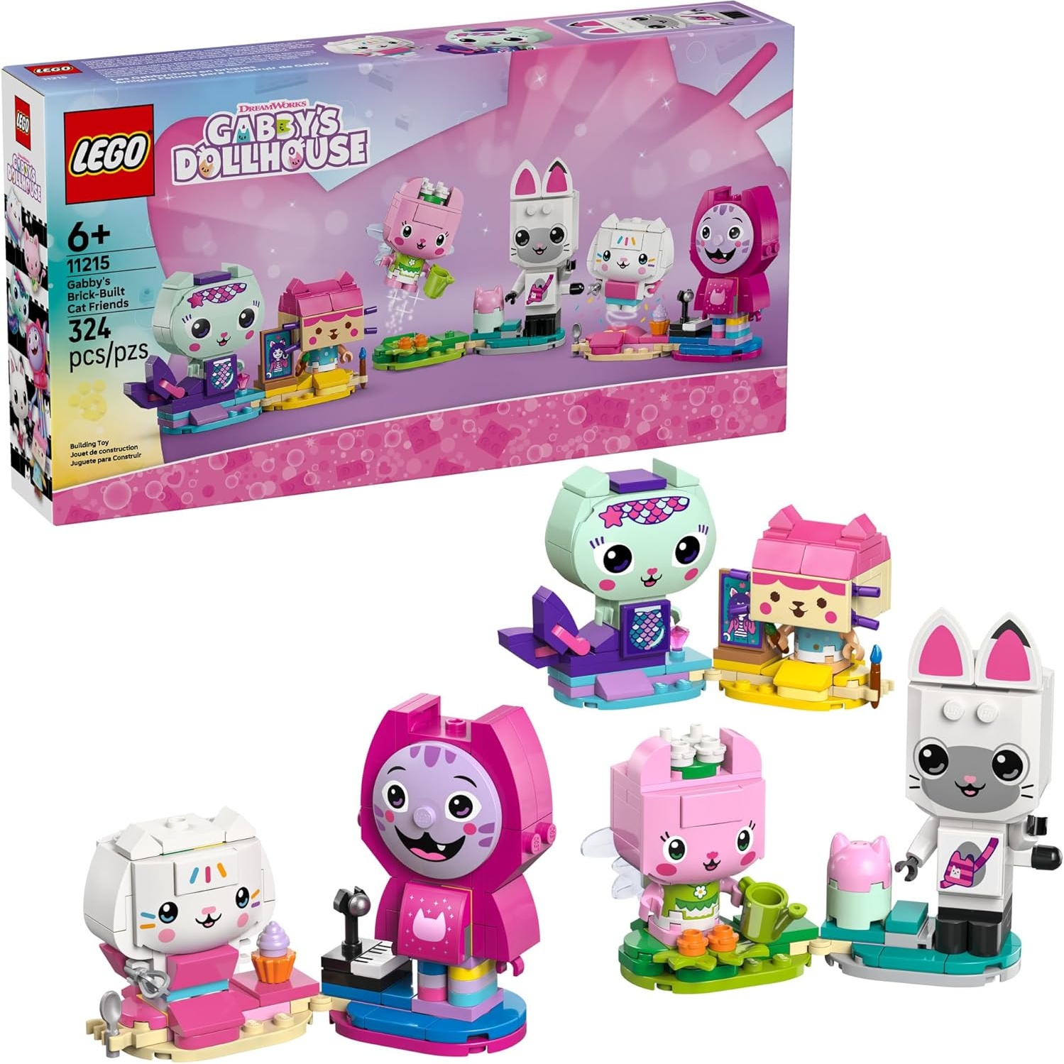 11215 Gabby’s Dollhouse Gabby's Brick-Built Cat Friends LEGO®