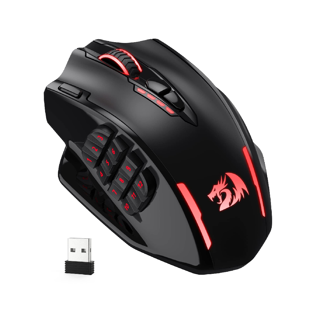 Redragon M913 Impact Elite Wireless Gaming Mouse, 16000 DPI Wired/Wireless