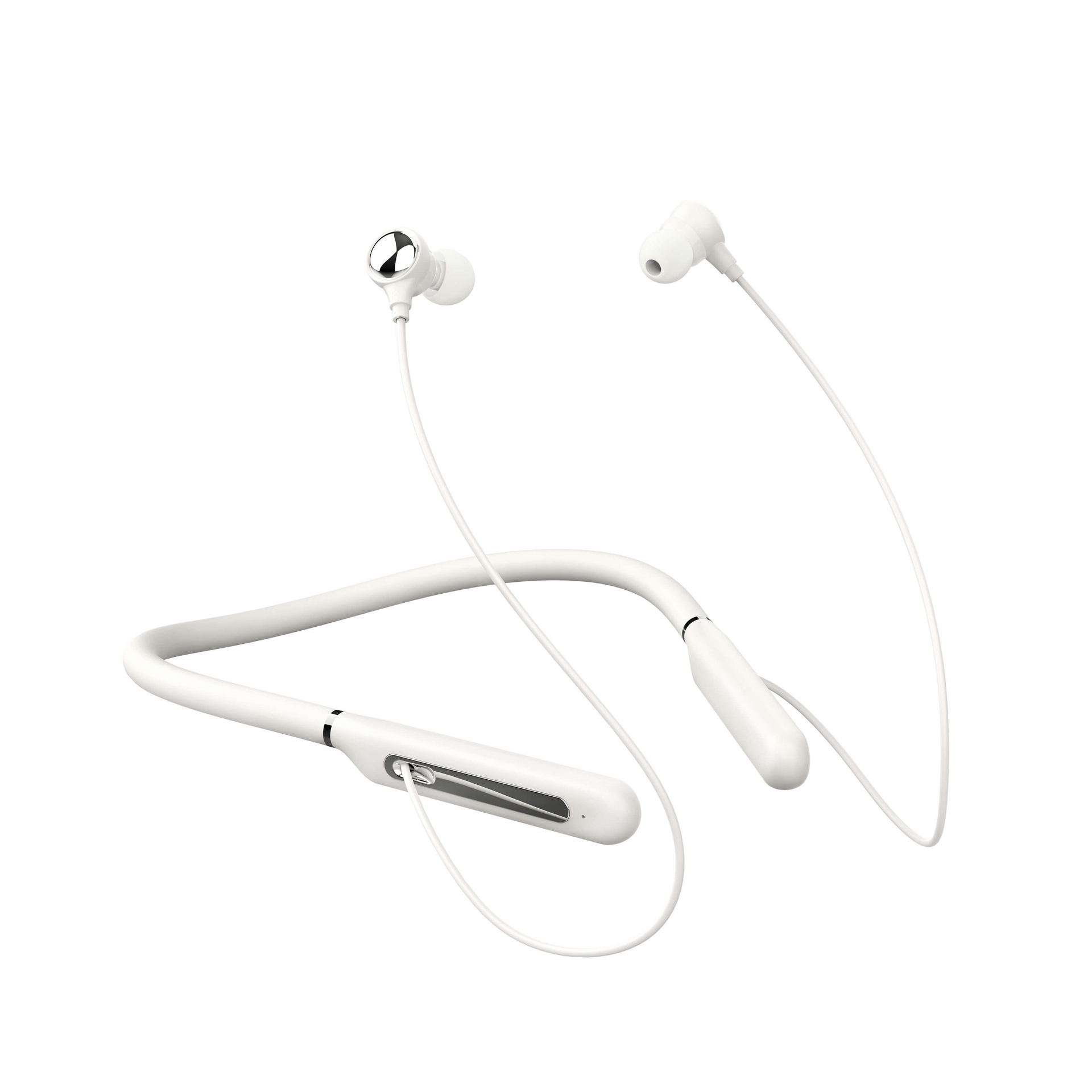 Wireless Stereo Neckband Bluetooth Headset N02 - White
