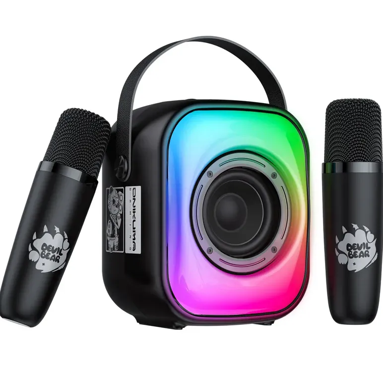 ONIKUMA L7 RGB بێ وایەر کارایۆک بڵندگۆ مایک ڕەش