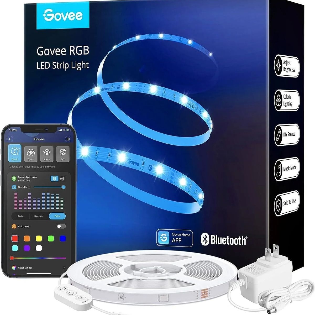 ضوء LED أساسي RGB من جوفي بطول 5 أمتار (الطراز H613A)