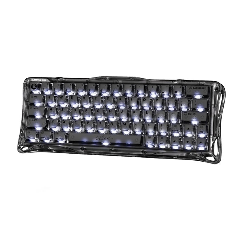 کيبۆردی GravaStar Mercury V60 Onyx Crystal بە سویچی موگناتیسی - کيبۆردی هال ئێفێکت