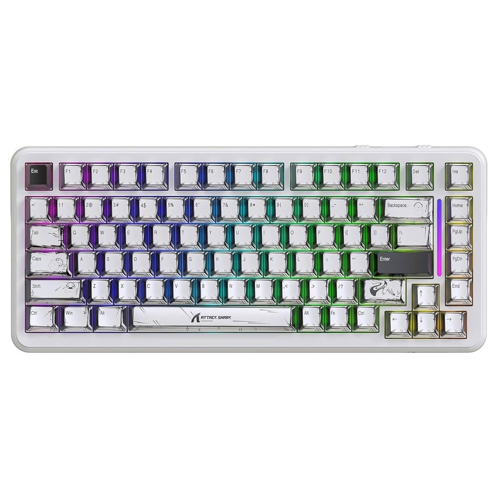 ATTACK SHARK X82 HE Magnetic Keyboard Comic-Style Keycaps