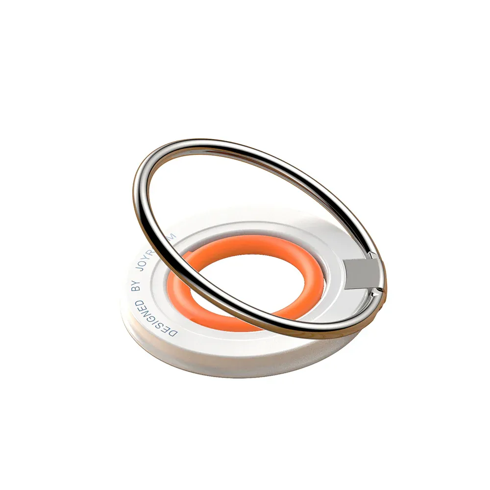Joyroom JR-ZS383 Magnetic MagSafe-Compatible Ring Holder – White / Orange