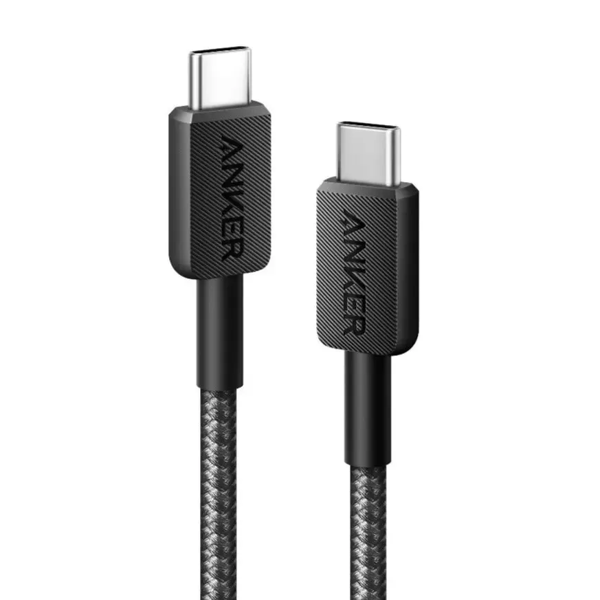 کەیبیلی ئانکەر ٣٢٢ USB-C بۆ USB-C ٣ فیت ڕەش A81F5H11