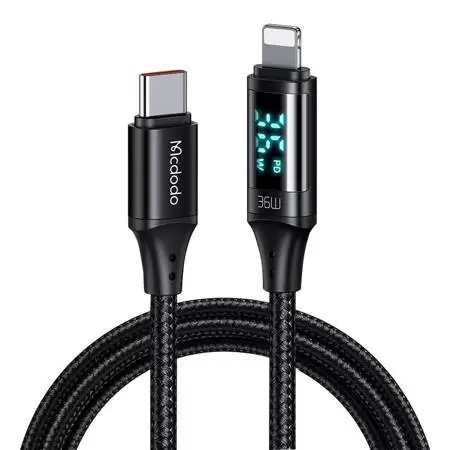 McDodo Type-C to Lightning Data Cable CA-1030 – 1.2m Black